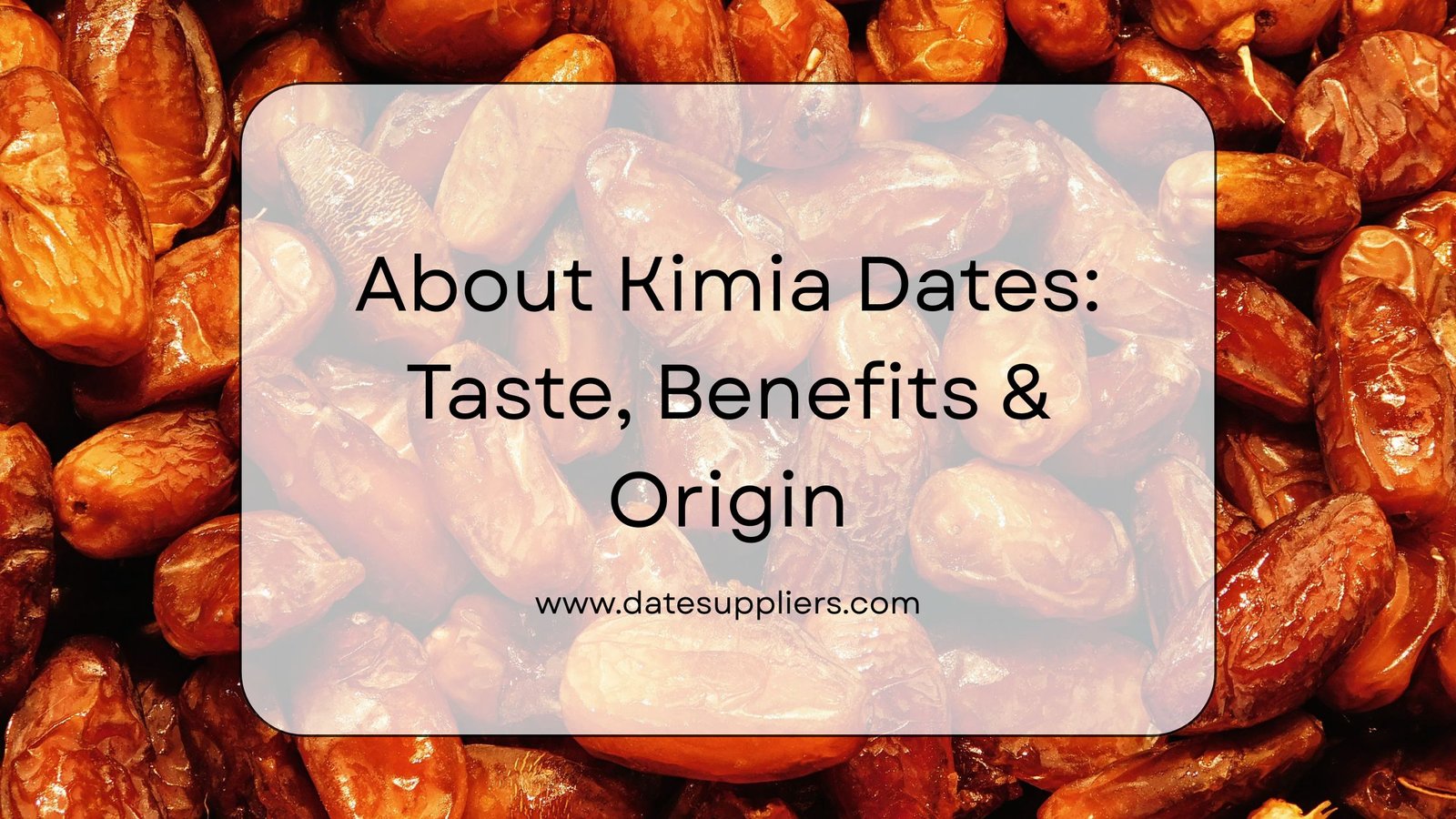 Dates Supplier